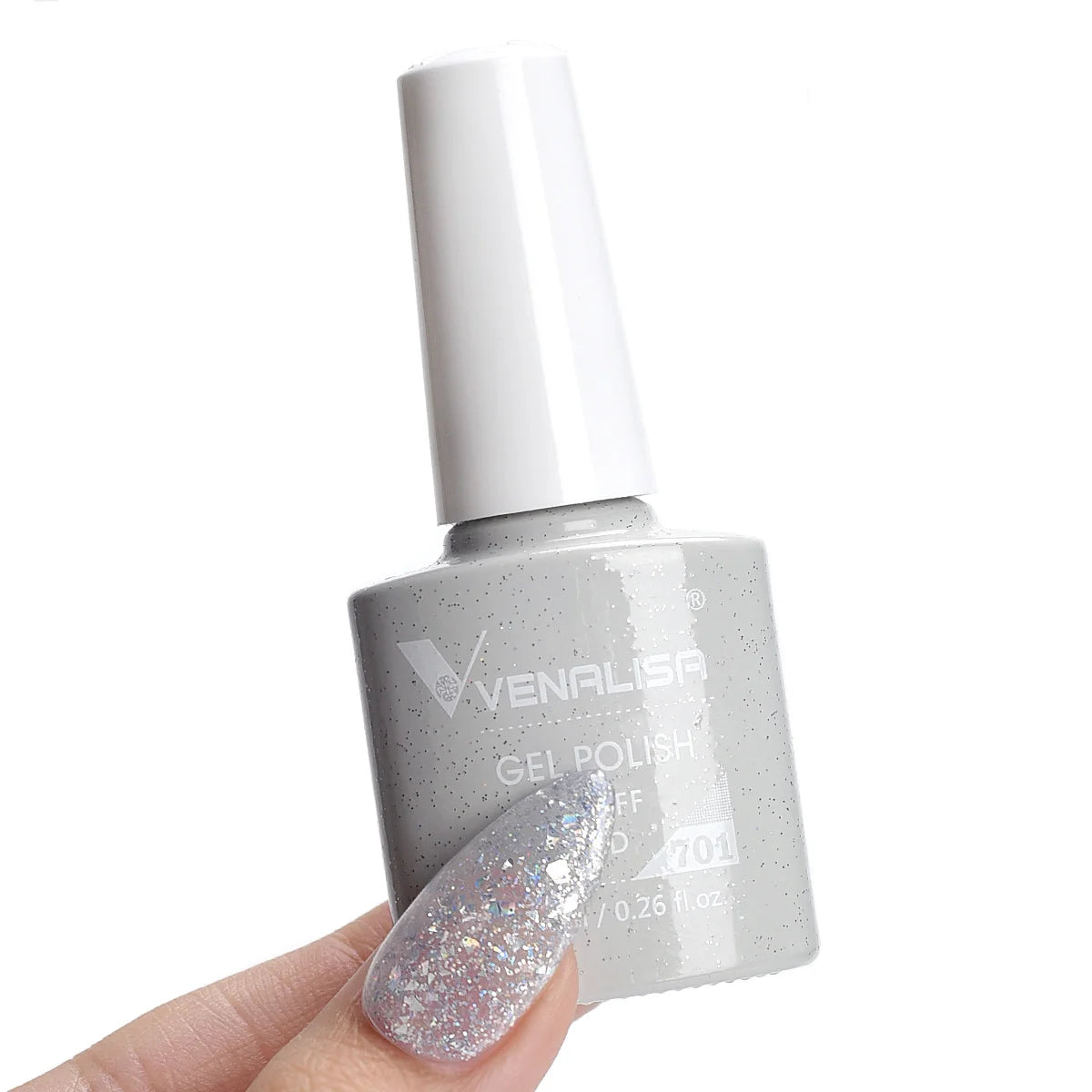 Esmalte de Gel Venalisa Milky White — Cobertura Completa UV/LED