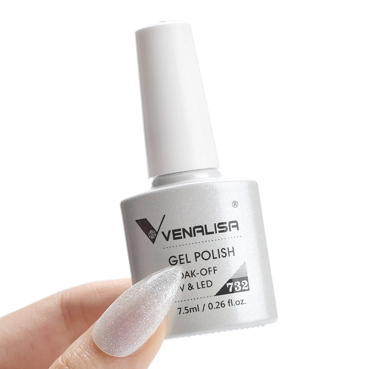 Esmalte de Gel Venalisa Milky White — Cobertura Completa UV/LED