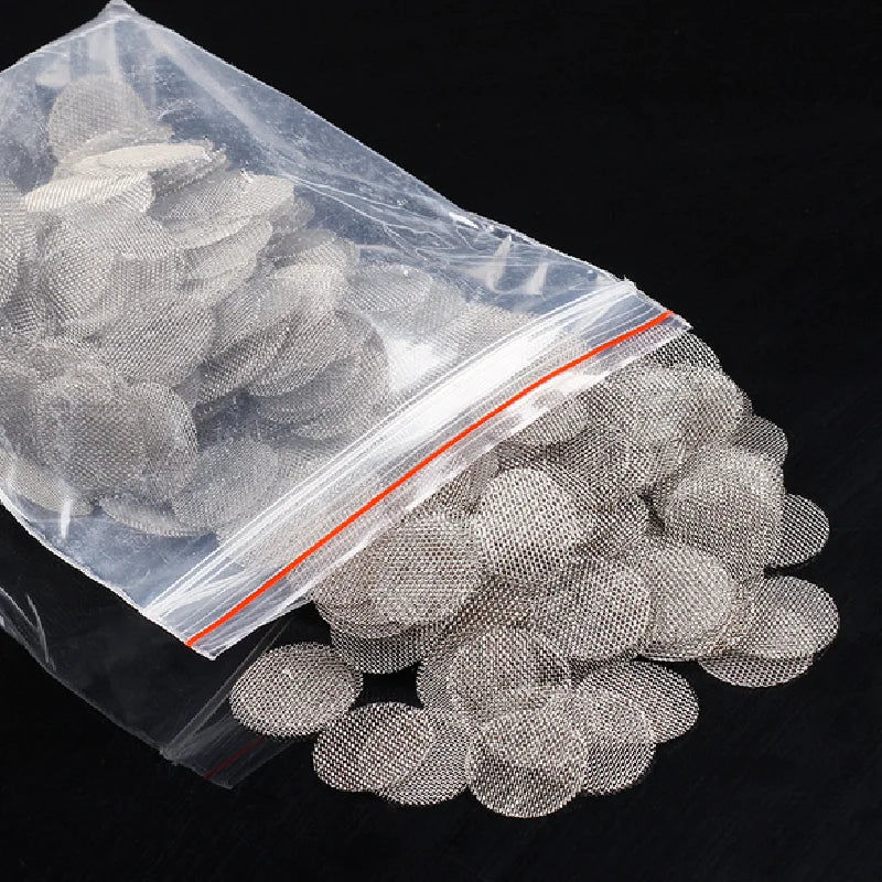 Pantallas de Acero Inoxidable para Pipas 500pcs — Filtro para Tabaco