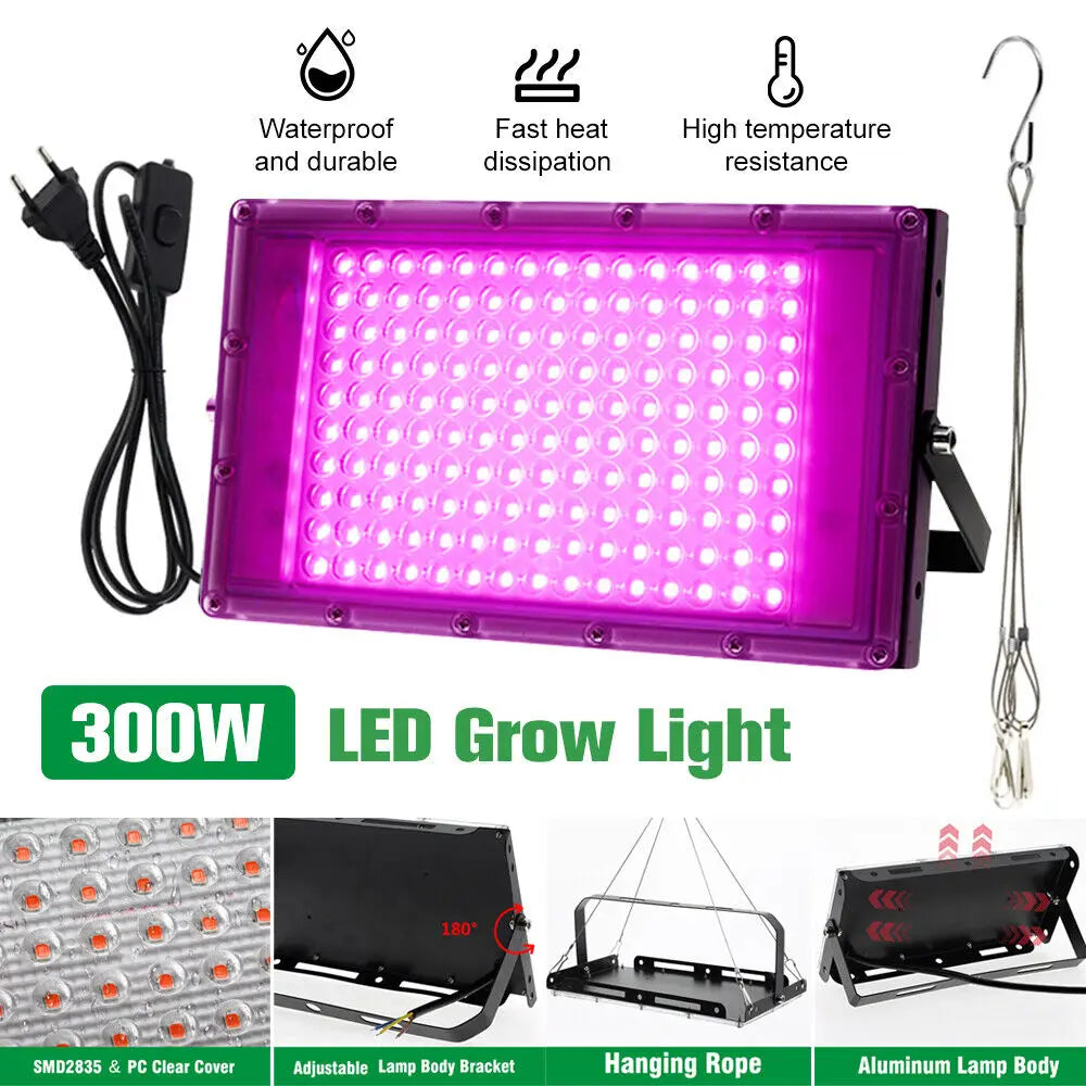 Lámpara LED Full Spectrum para Cultivo — 50W, 100W, 200W, 300W