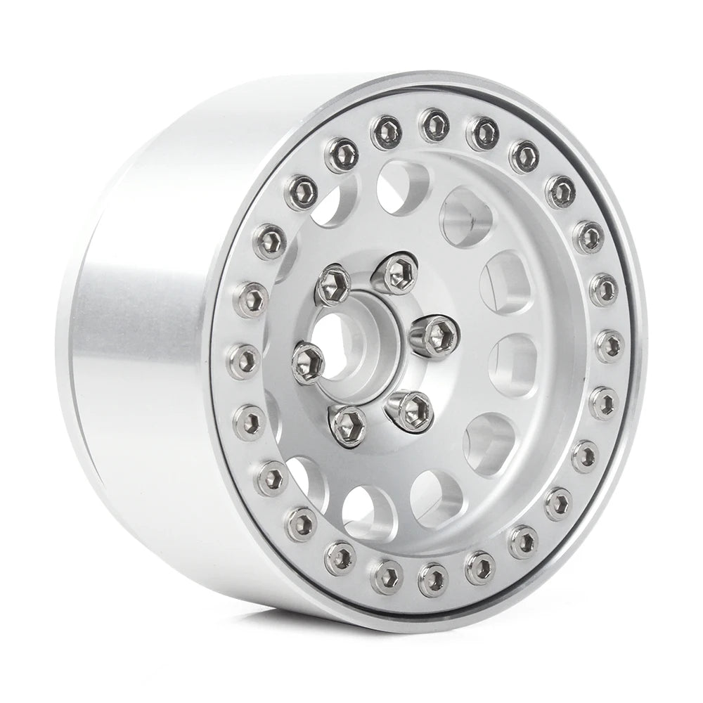 INJORA 1.9" Llantas Beadlock CNC Aluminio para RC Crawler 1/10 SCX10 TRX4 Gen8 (4 Piezas)