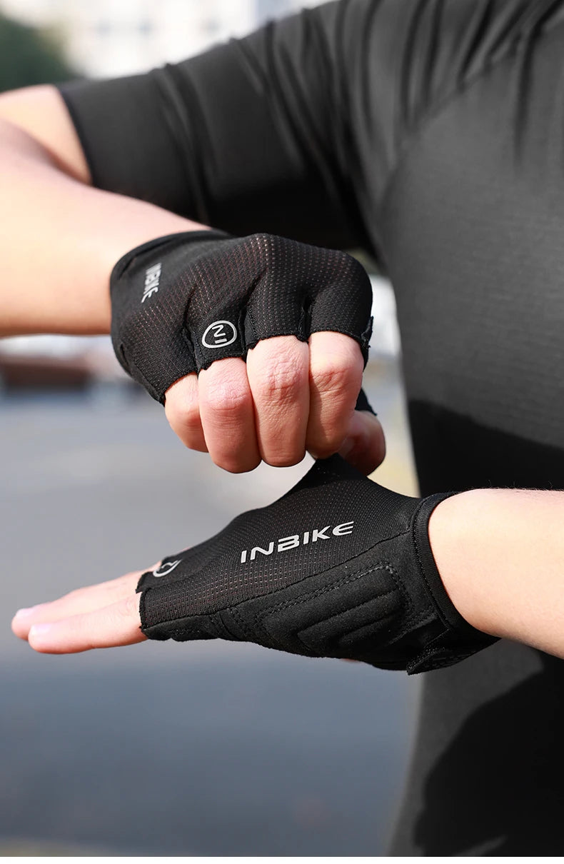 Guantes de Ciclismo INBIKE – Medio Dedo para Verano