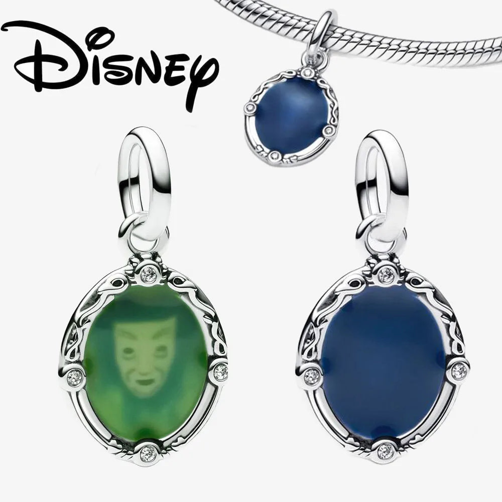 Charm Colgante Disney 925 Plata Esterlina – Dumbo, Pascal, Gato de Cheshire y Alien | Compatible con Pulseras Originales