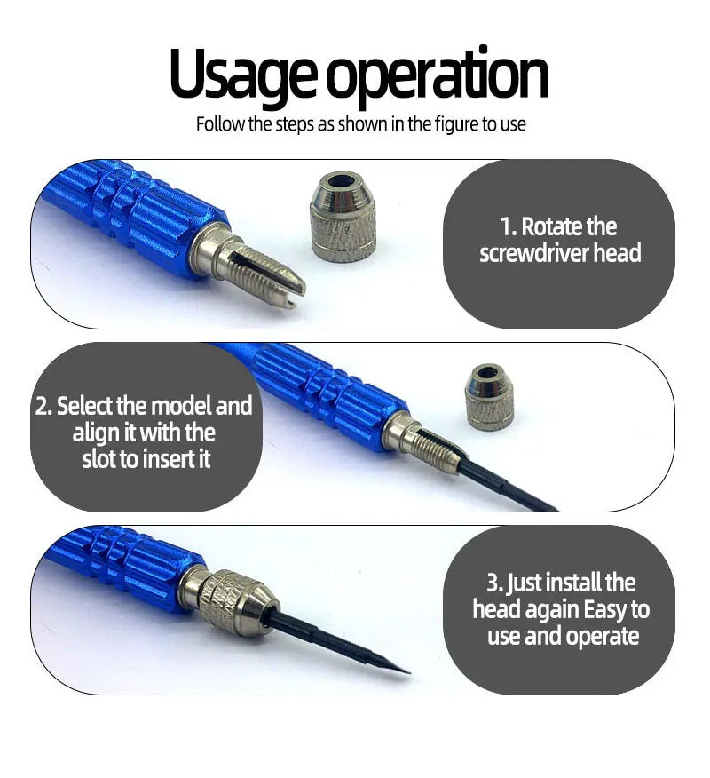 Kit de Herramientas para Reparación de Móviles y Tablets – Destornilladores y Accesorios