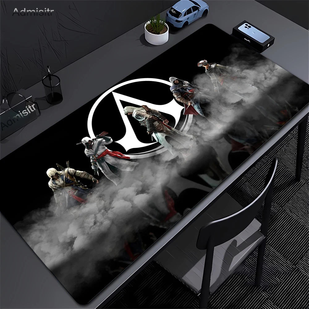 Alfombrilla Gamer XXL Assassin’s Creed — Mouse Pad 900x400mm para PC y Escritorio