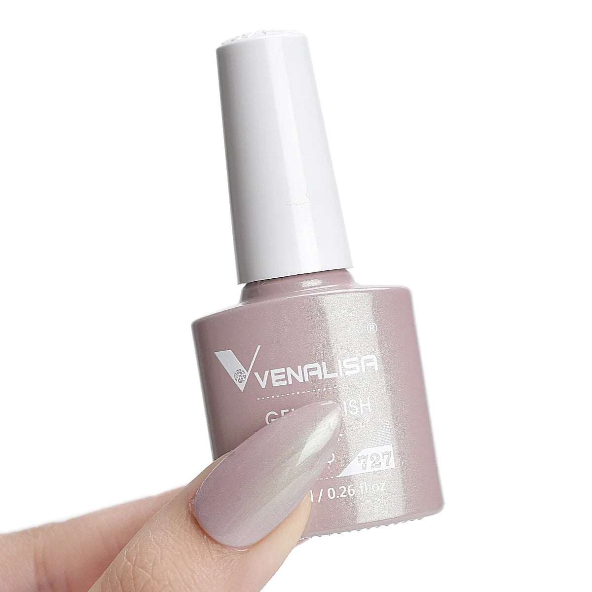 Esmalte de Gel Venalisa Milky White — Cobertura Completa UV/LED