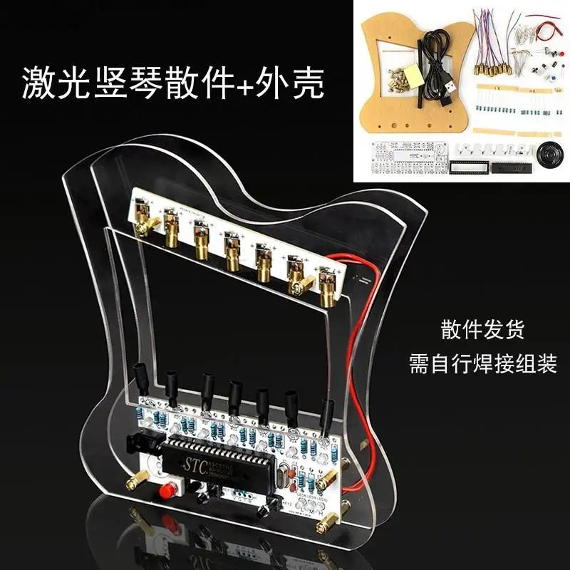 Kit Electrónico DIY Piano Láser HU-013 – 7 Escalas Musicales y Práctica de Soldadura