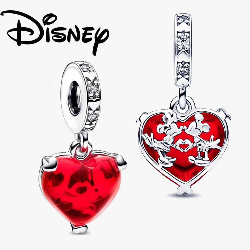 Charm Colgante Disney 925 Plata Esterlina – Dumbo, Pascal, Gato de Cheshire y Alien | Compatible con Pulseras Originales