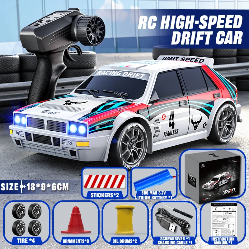 RC Car 1:24 4WD SG204 – Coche Drift con Luces LED, 20 km/h y Batería Recargable