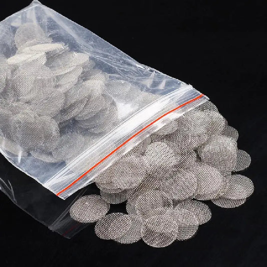 Pantallas de Acero Inoxidable para Pipas 500pcs — Filtro para Tabaco