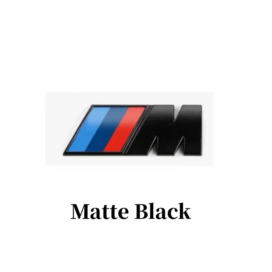 Emblema BMW M Tri-Color — Logo 3D Impermeable para Serie 1/3/5/7 y X1/X3/X5/X6