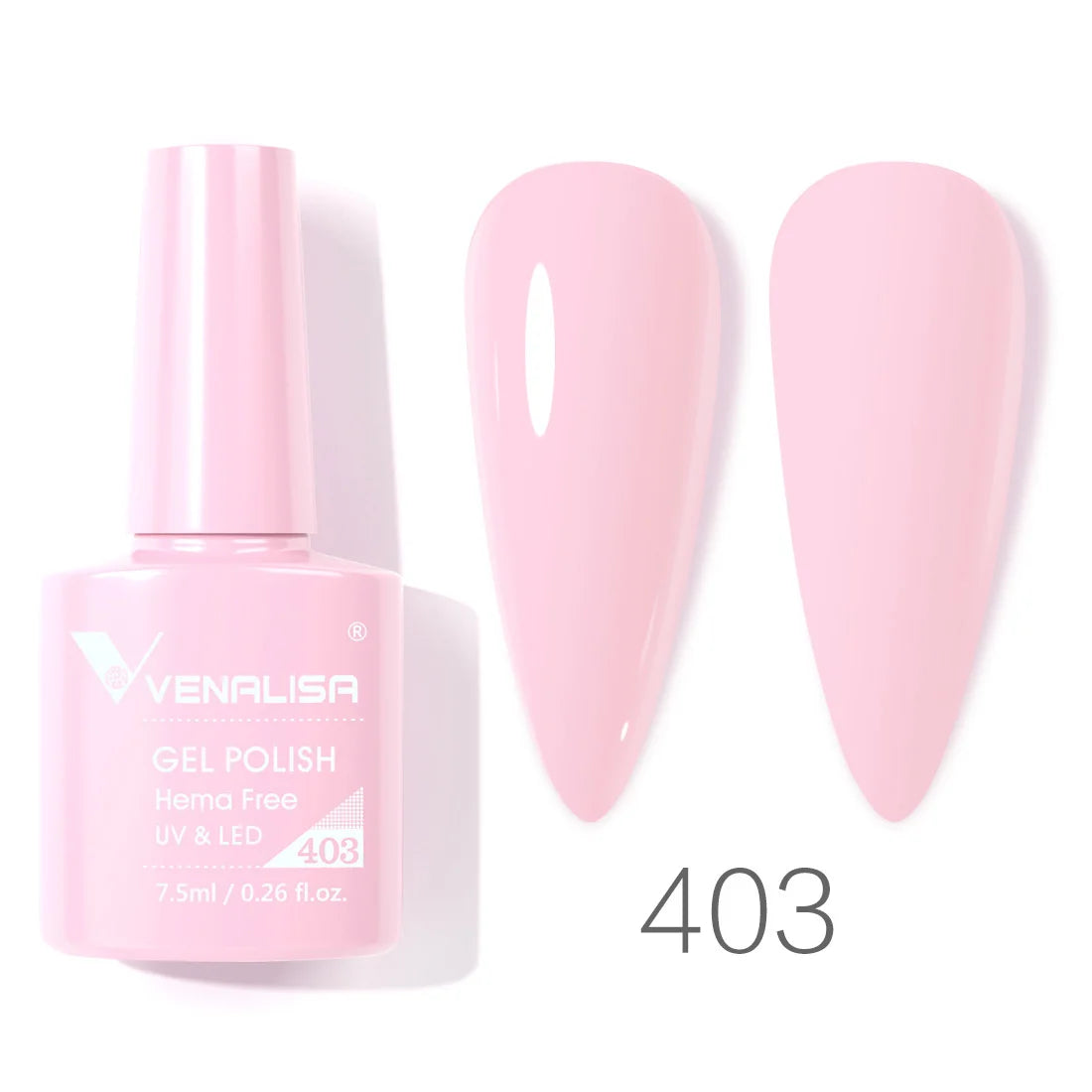 Esmalte de Gel Venalisa Milky White — Cobertura Completa UV/LED