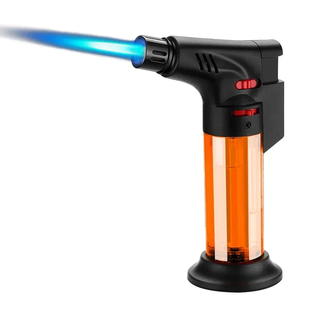 Encendedores de Soplete 4-Pack — Resistente al Viento y Gas Butano