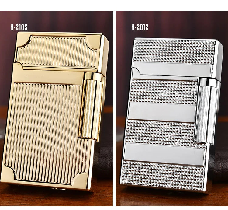 Encendedor Metálico de Gas Derui – Diseño Transparente Recargable