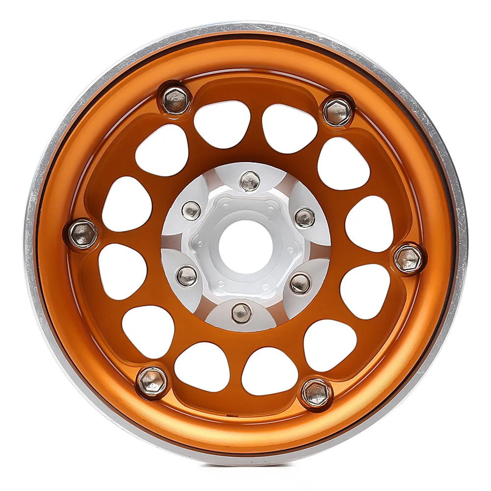 INJORA 1.9" Llantas Beadlock CNC Aluminio para RC Crawler 1/10 SCX10 TRX4 Gen8 (4 Piezas)