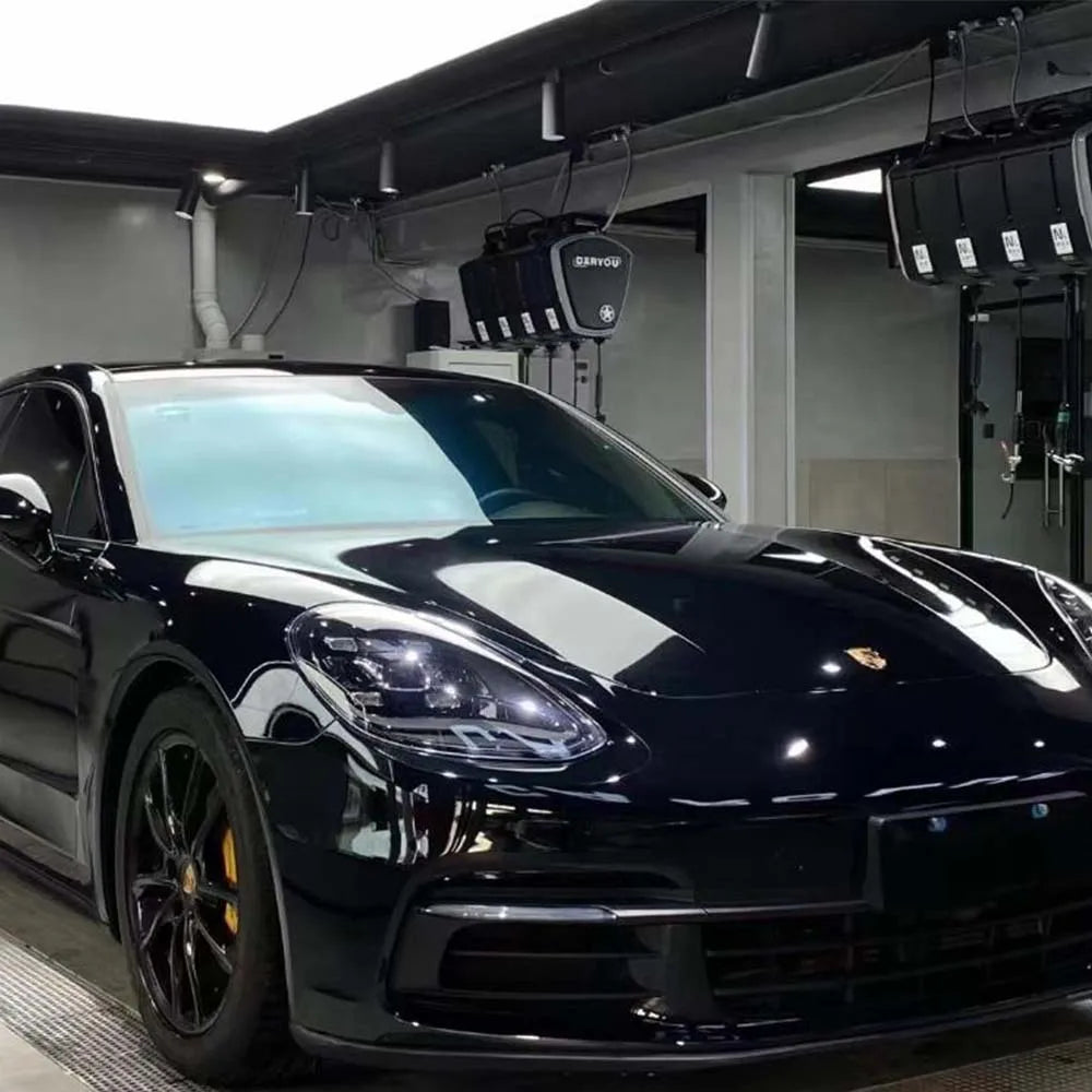 Vinilo Adhesivo Rojo, Blanco y Negro — Film Glossy sin Burbujas para Coche y Moto