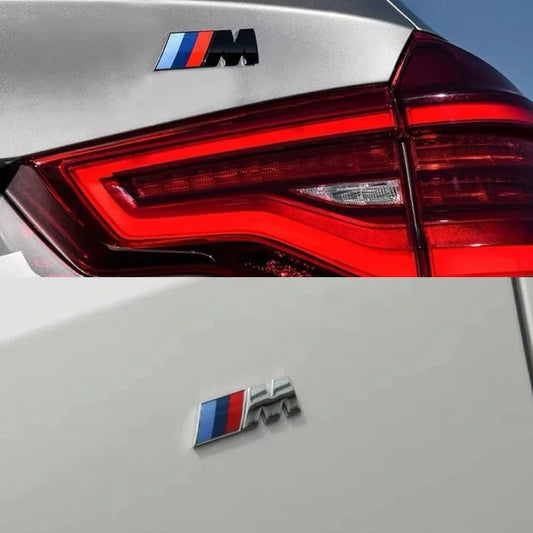 Emblema BMW M Tri-Color — Logo 3D Impermeable para Serie 1/3/5/7 y X1/X3/X5/X6