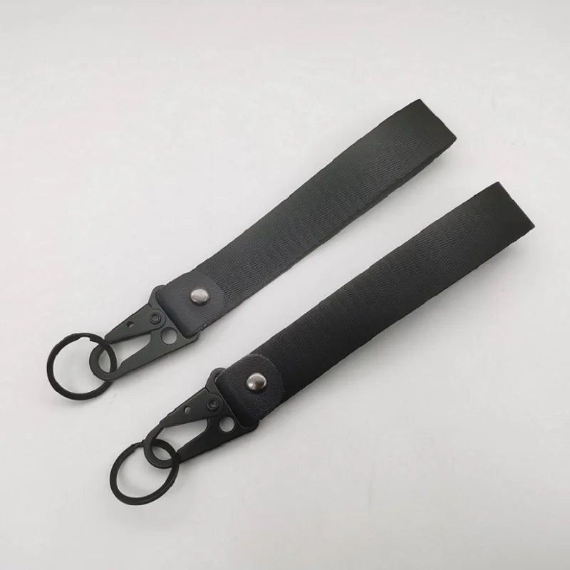 Motor Racing Paracord Wristlet Keychain — Durable Camping & Motorcycle Key Strap