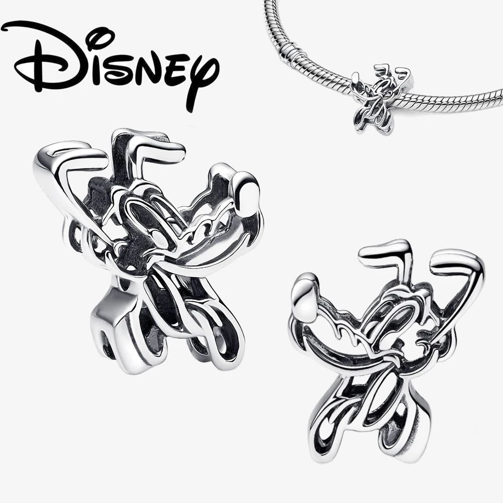 Charm Colgante Disney 925 Plata Esterlina – Dumbo, Pascal, Gato de Cheshire y Alien | Compatible con Pulseras Originales