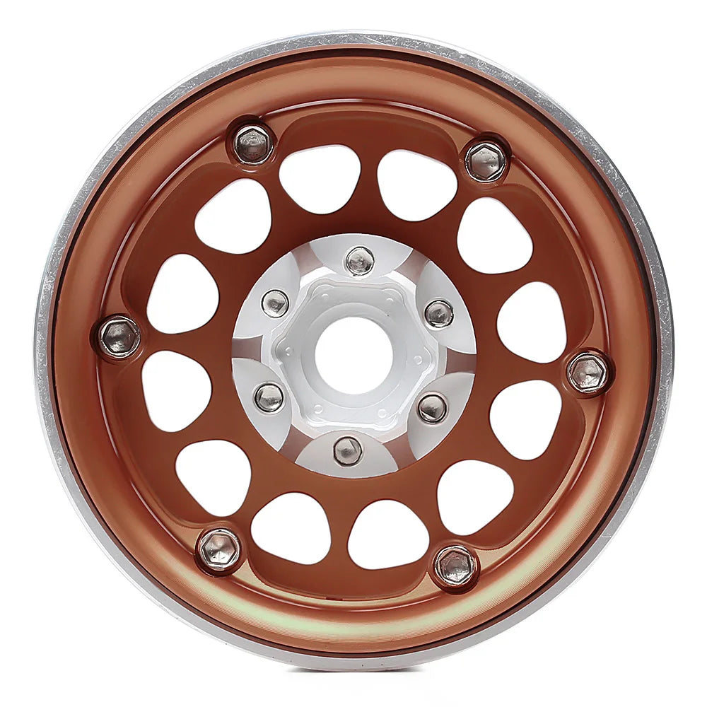 INJORA 1.9" Llantas Beadlock CNC Aluminio para RC Crawler 1/10 SCX10 TRX4 Gen8 (4 Piezas)