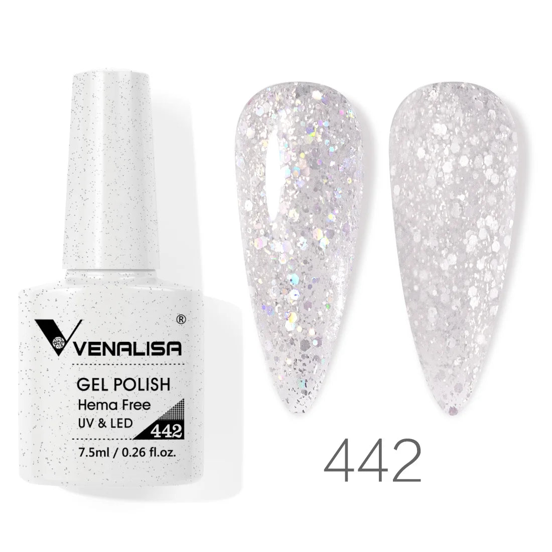 Esmalte de Gel Venalisa Milky White — Cobertura Completa UV/LED