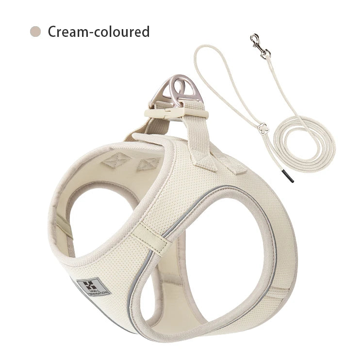 Set Arnés y Correa Ajustable para Perros y Gatos — Reflectante, Pequeños y Medianos