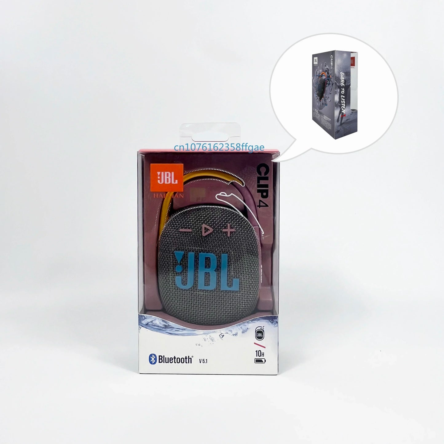 Altavoz Bluetooth Portátil JBL Clip 4 Original — Mini Altavoz IP67 Resistente al Agua y Polvo