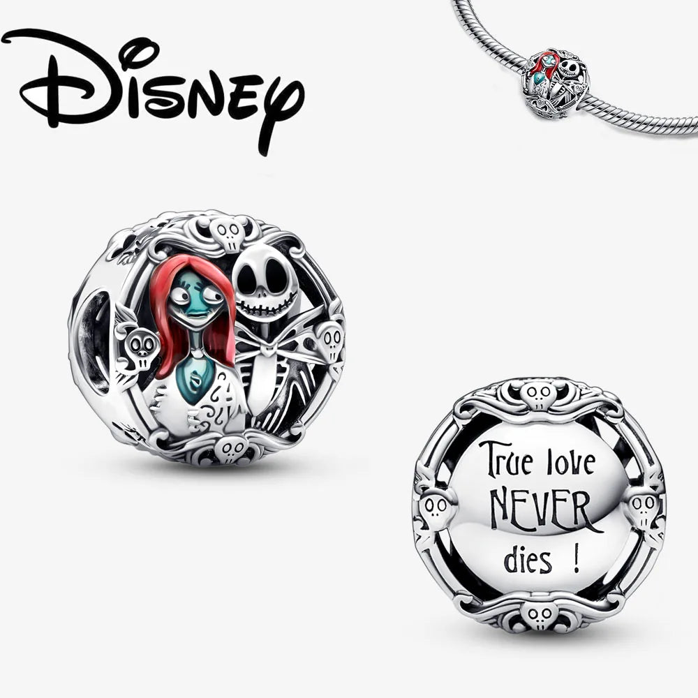 Charm Colgante Disney 925 Plata Esterlina – Dumbo, Pascal, Gato de Cheshire y Alien | Compatible con Pulseras Originales