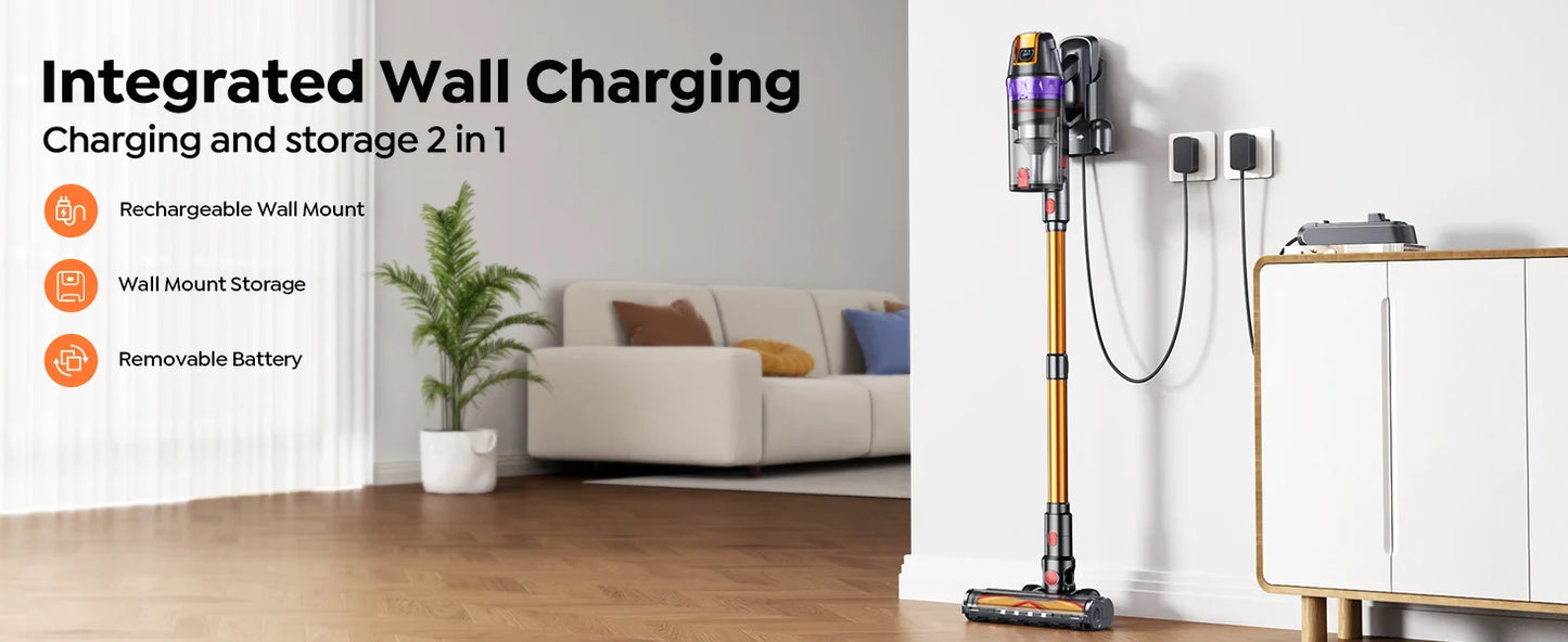 Aspiradora Inalámbrica BUTURE VC90 — 600W y 65KPA de Succión