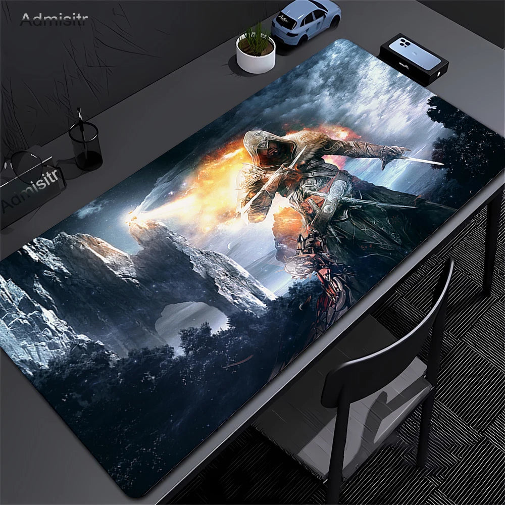 Alfombrilla Gamer XXL Assassin’s Creed — Mouse Pad 900x400mm para PC y Escritorio