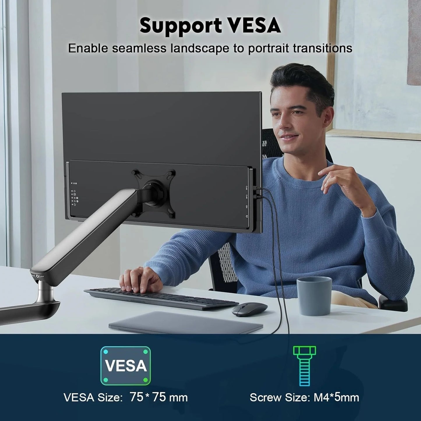 UPERFECT 21.5" 120Hz Portable Gaming Monitor — HDMI/USB-C para Laptop y Consolas