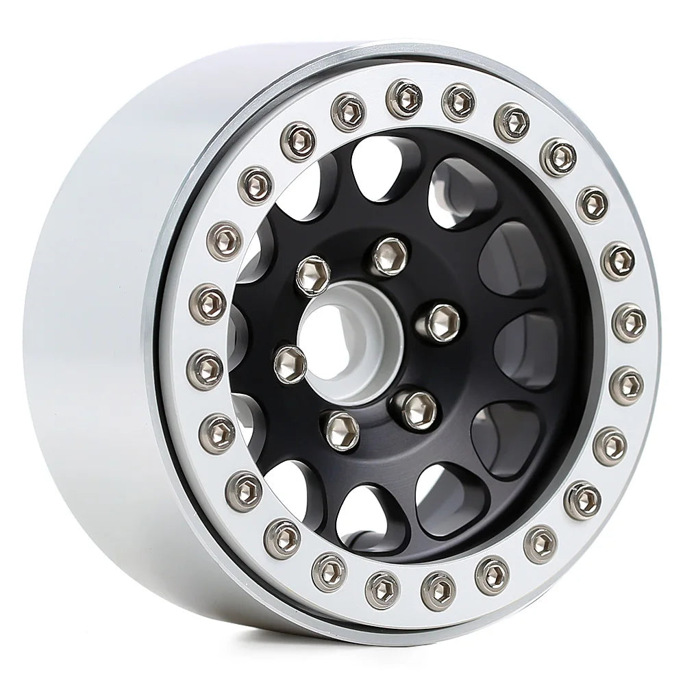 INJORA 1.9" Llantas Beadlock CNC Aluminio para RC Crawler 1/10 SCX10 TRX4 Gen8 (4 Piezas)