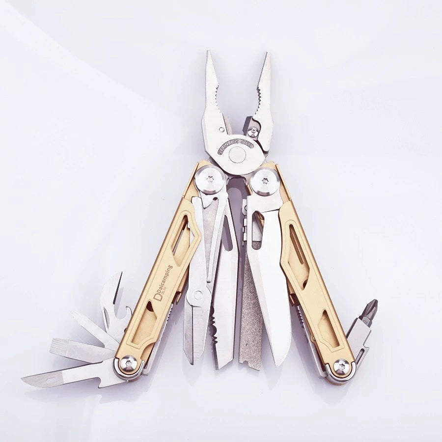 Multiherramienta Daicamping DL30 – Alicates, Cuchillo y Herramientas Multifuncionales Plegables