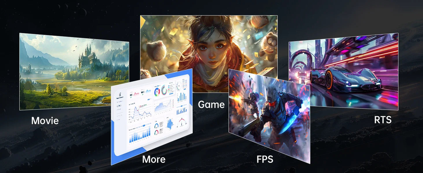 KTC H27T27 27" QHD 100Hz Gaming Monitor – 2560x1440, IPS Fast Panel, 1ms GTG, 99% sRGB, HDR10, FreeSync