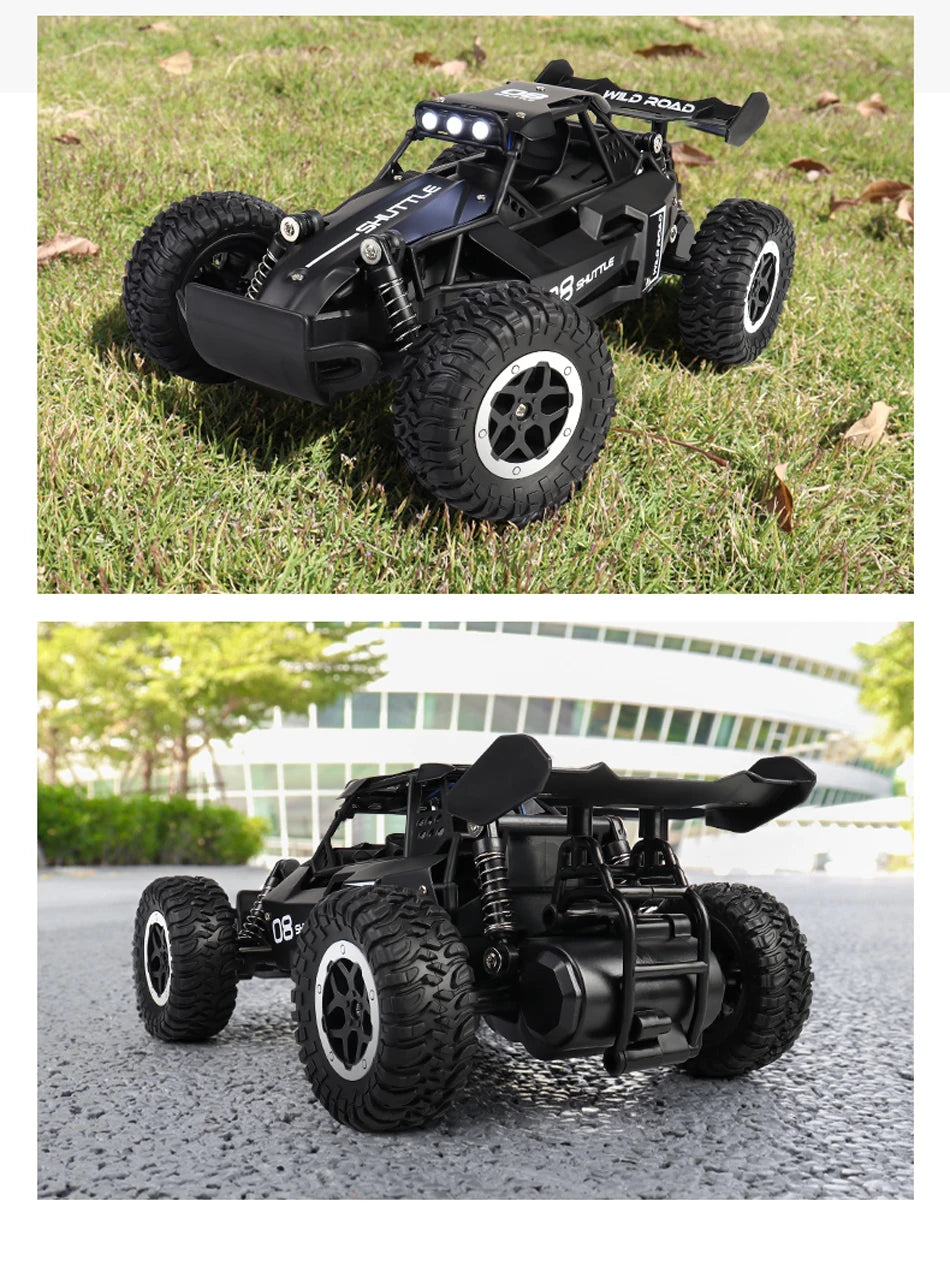 RC Car 1:16 2WD – Coche RC Off-Road con LED, Alta Velocidad 20KM/H para Niños