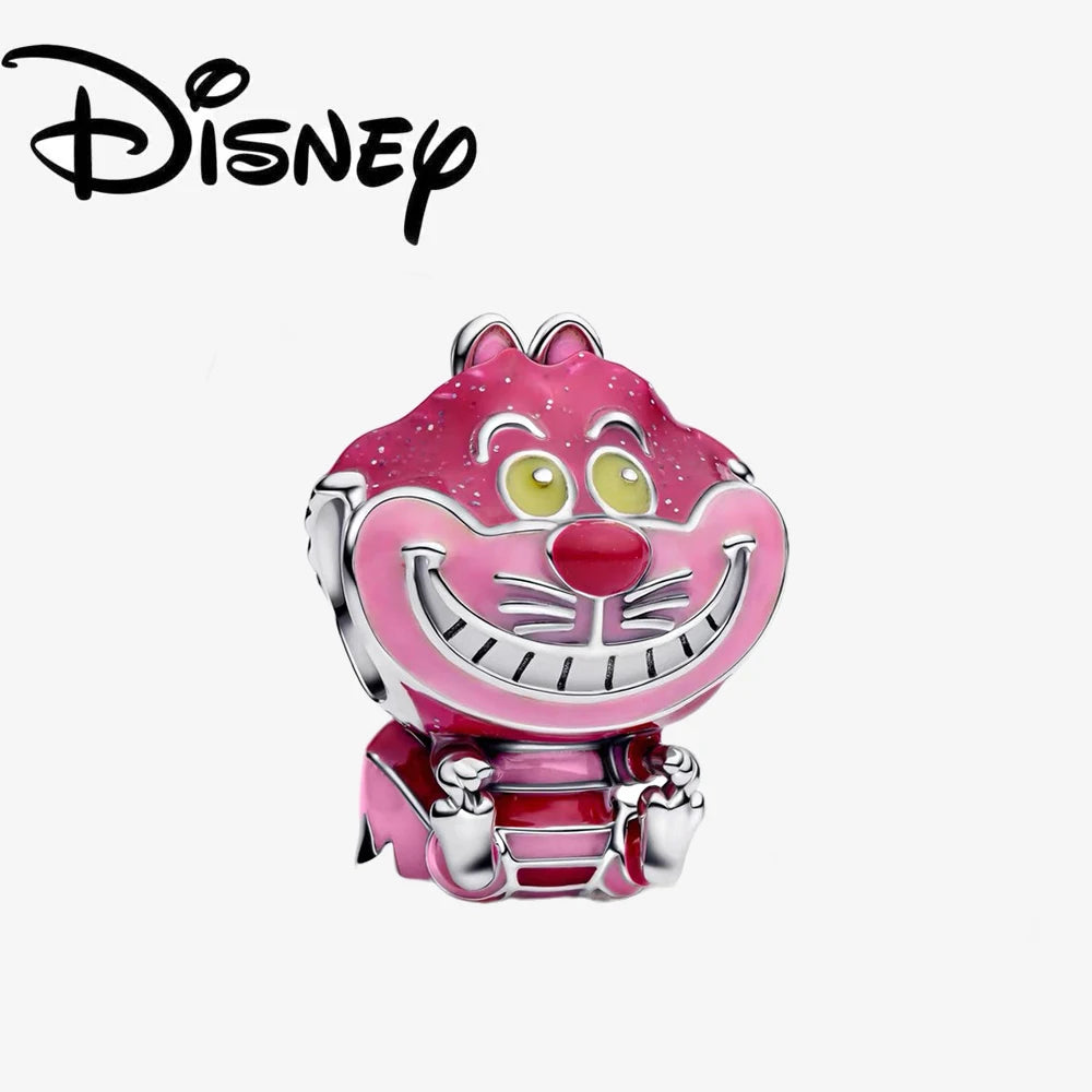 Charm Colgante Disney 925 Plata Esterlina – Dumbo, Pascal, Gato de Cheshire y Alien | Compatible con Pulseras Originales