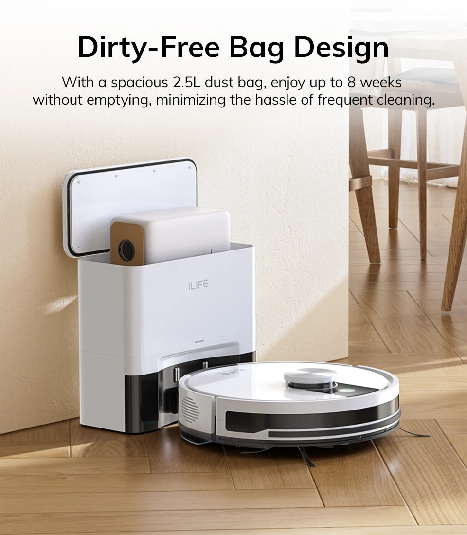 Robot Aspirador ILIFE A12 Pro — Limpieza y Mopa Inteligente 3000Pa