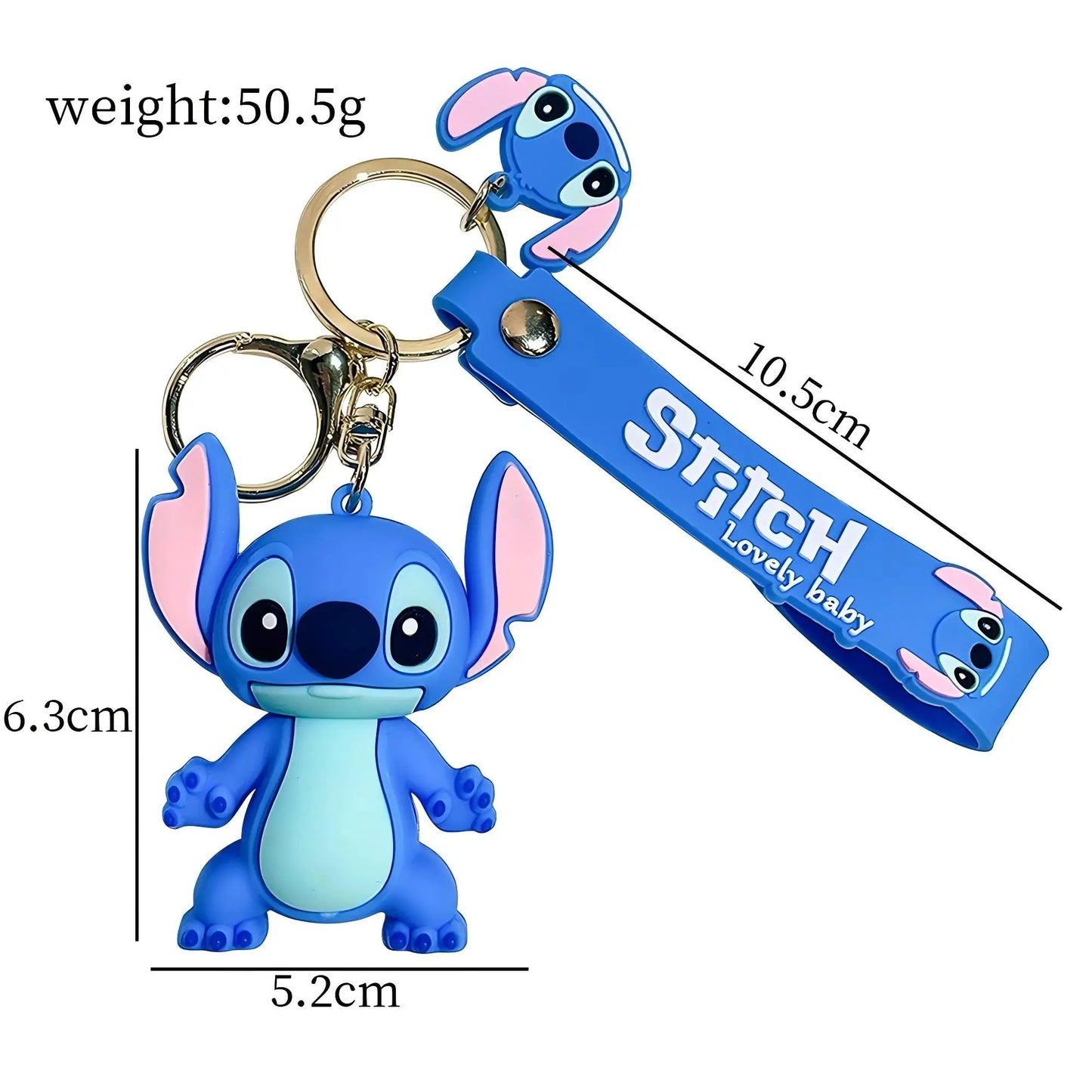 Llavero Lilo & Stitch — Colgante Anime Stitch Rosa Dulce