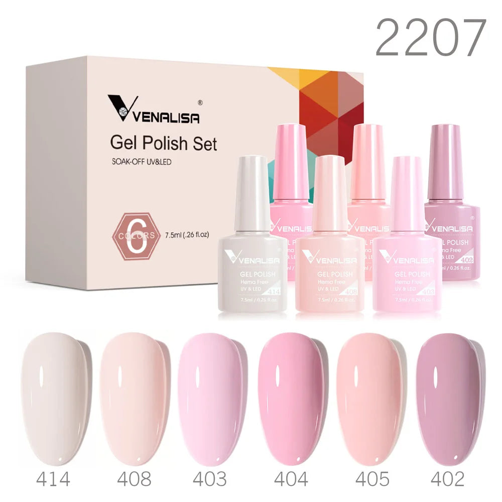 Esmalte de Gel Venalisa Milky White — Cobertura Completa UV/LED