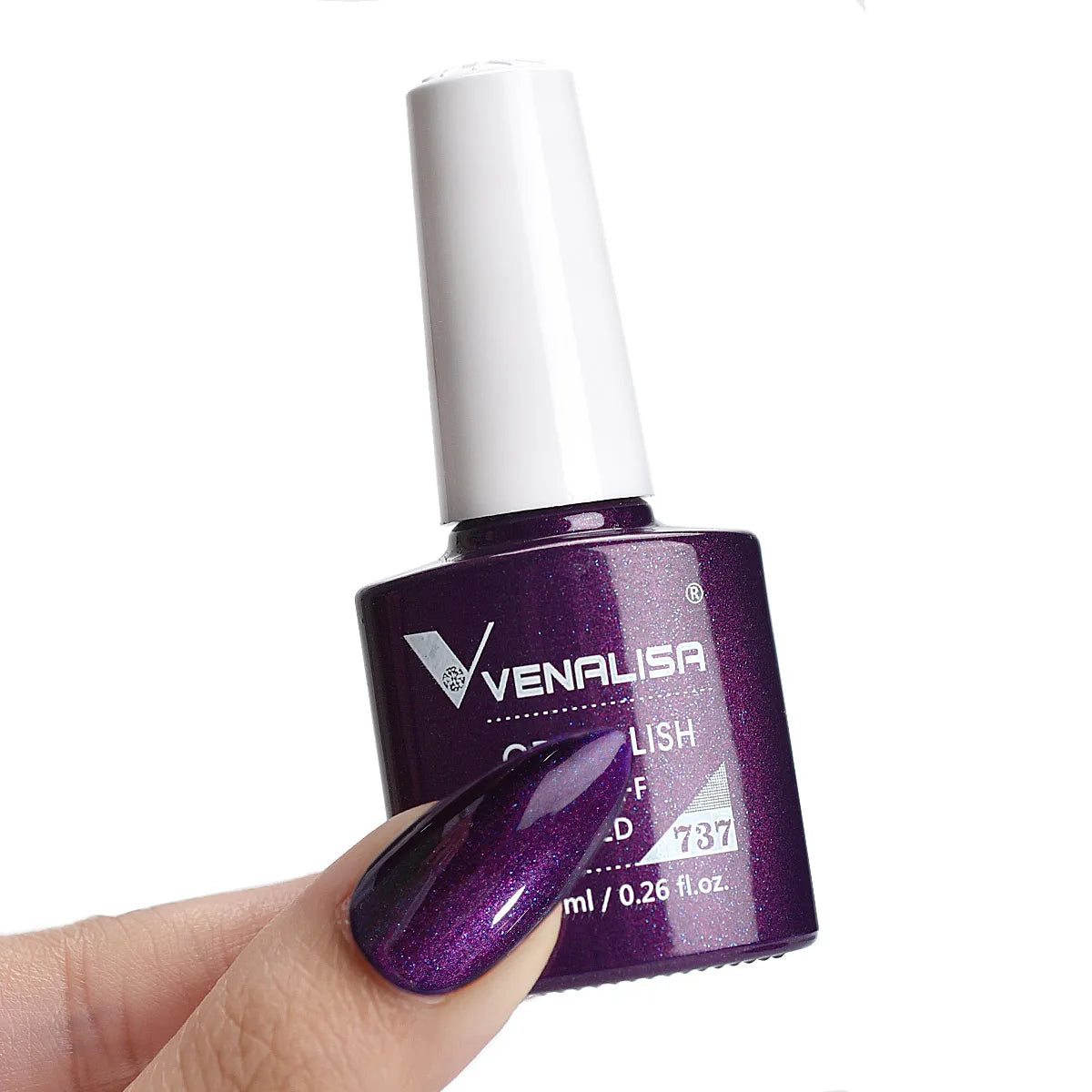 Esmalte de Gel Venalisa Milky White — Cobertura Completa UV/LED