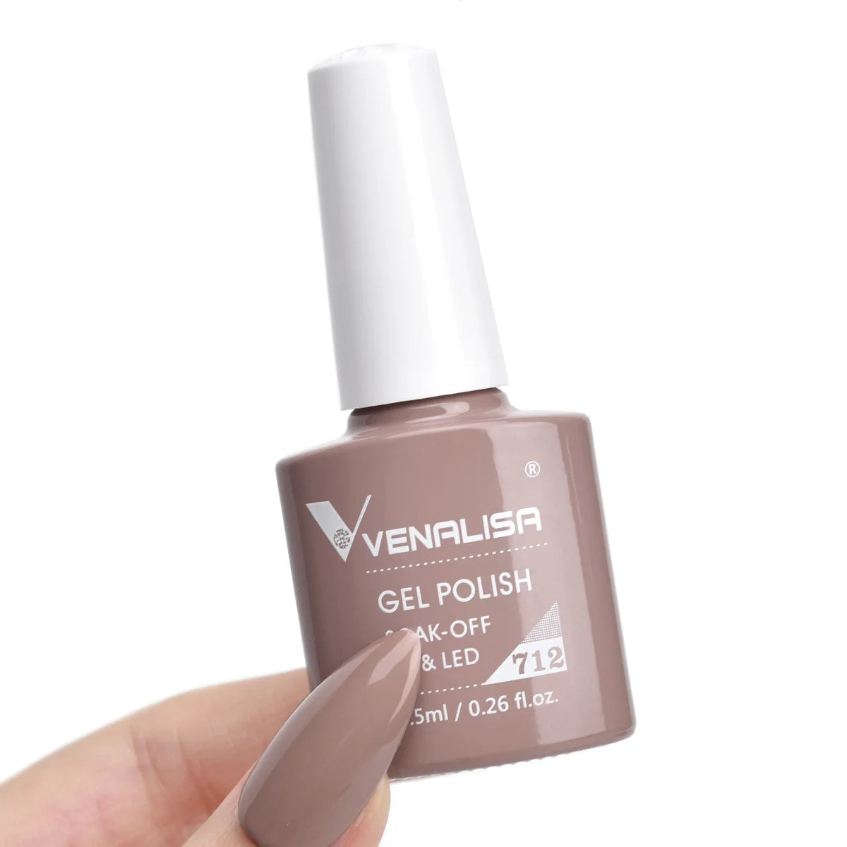 Esmalte de Gel Venalisa Milky White — Cobertura Completa UV/LED