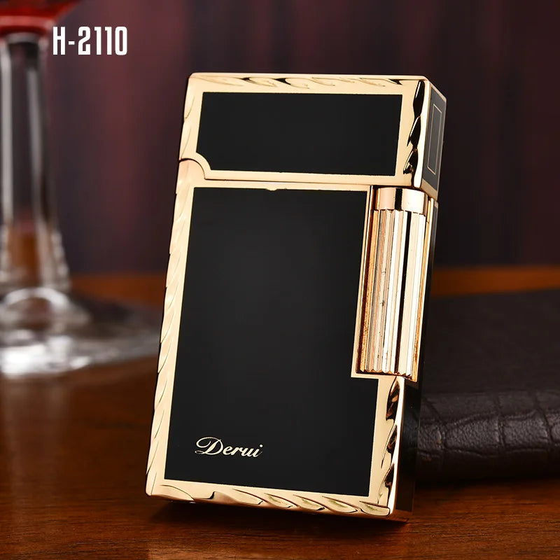 Encendedor Metálico de Gas Derui – Diseño Transparente Recargable