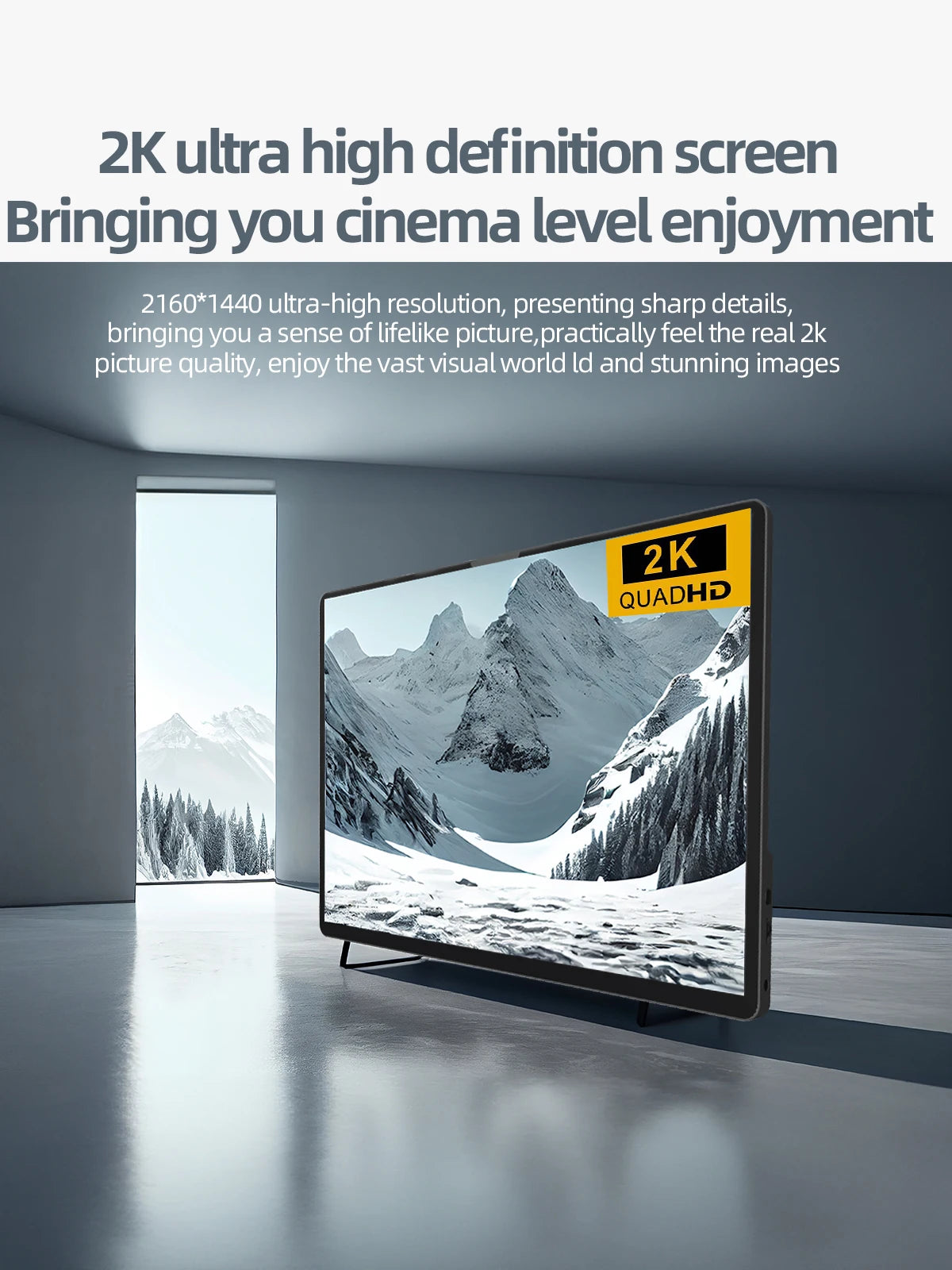 ZSUS 14" 2K Portable Monitor – 2160x1440, 60Hz, 100% sRGB, HDR10, USB-C, HDMI, Built-in Speakers