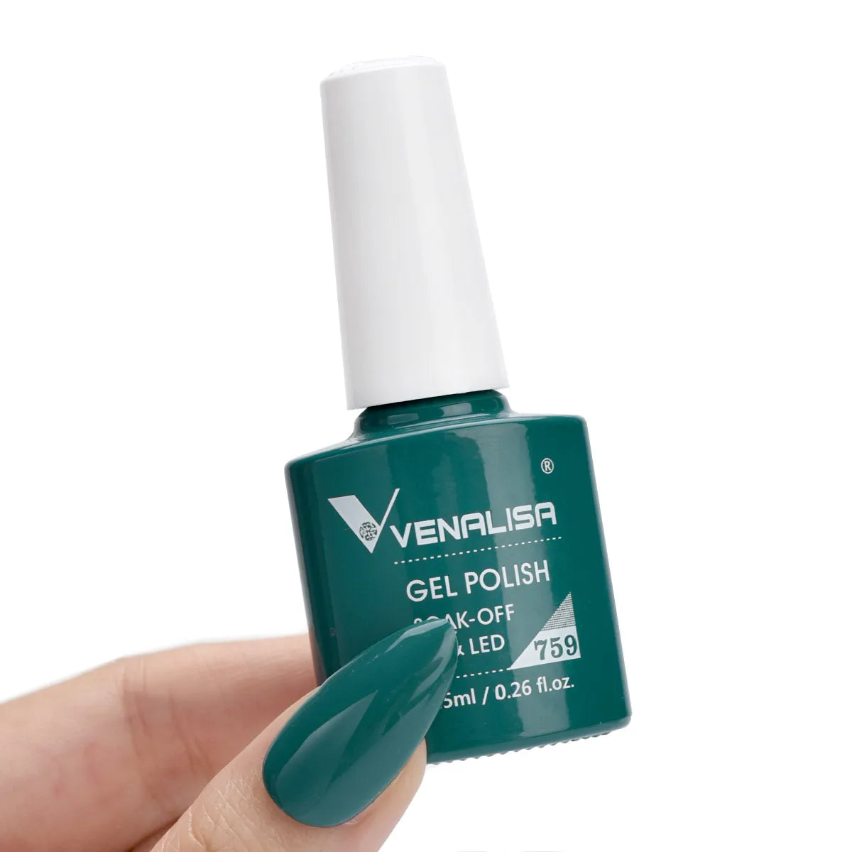 Esmalte de Gel Venalisa Milky White — Cobertura Completa UV/LED