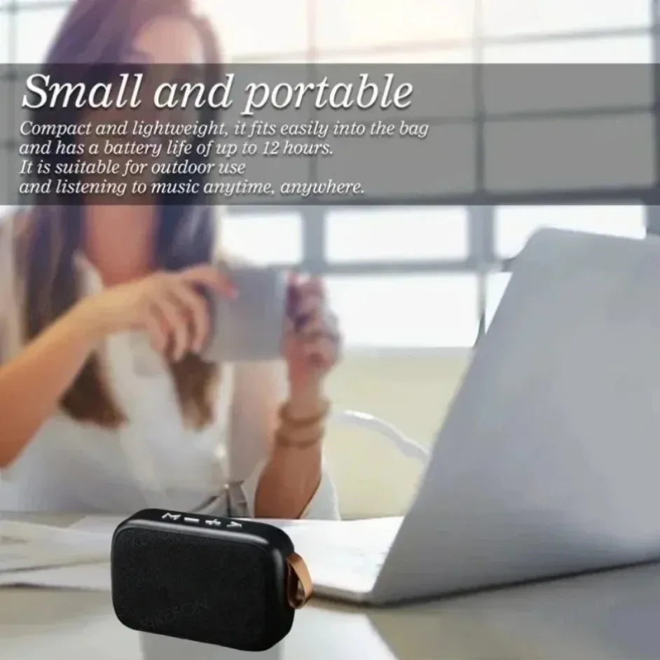 Barra de Sonido Bluetooth 5.0 Portátil — Altavoz Hi-Fi Inalámbrico con Batería 500mAh para Interior y Exterior