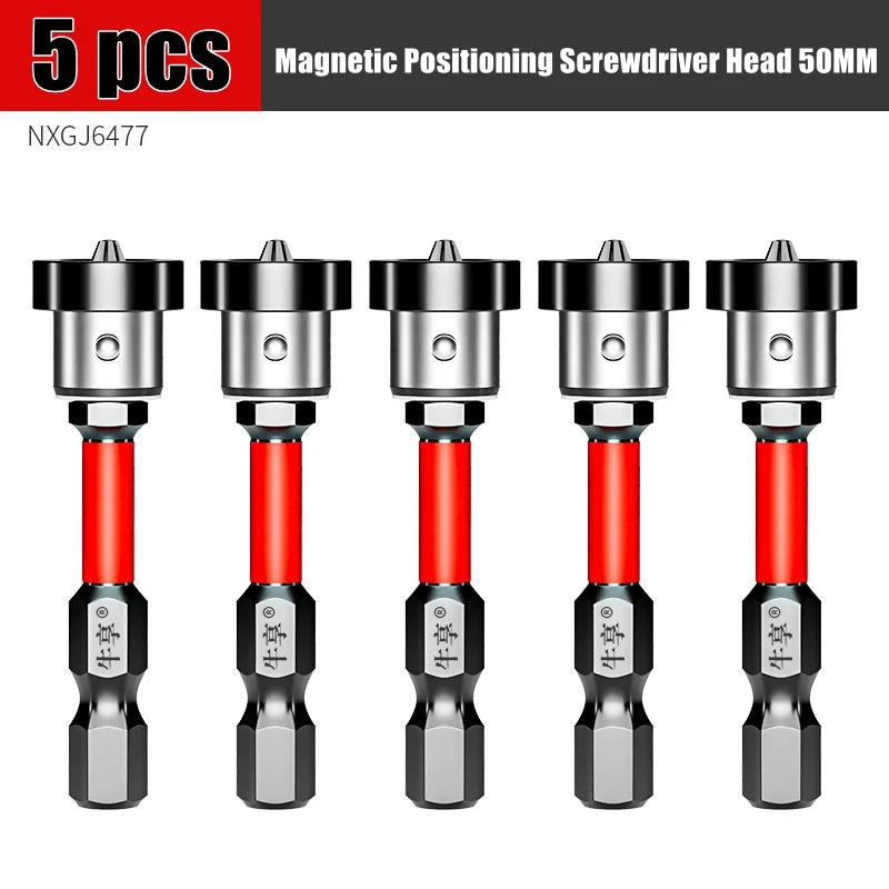 Puntas de Destornillador Magnéticas con Tope de Posicionamiento 50mm – Para Pladur, Yeso y Tableros de Pared