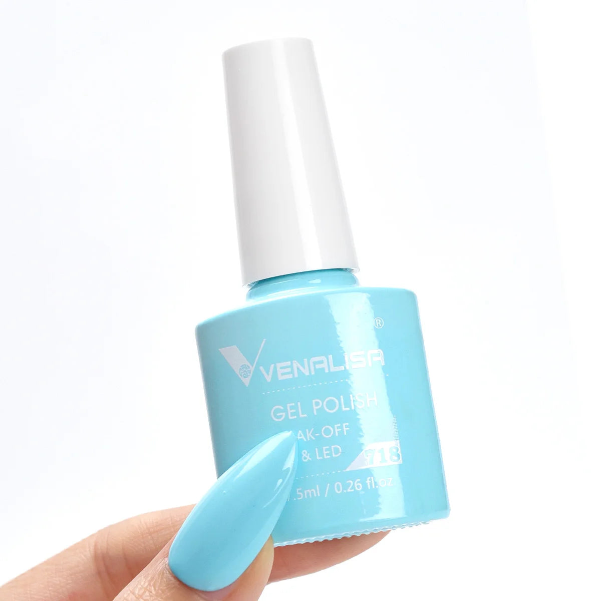 Esmalte de Gel Venalisa Milky White — Cobertura Completa UV/LED