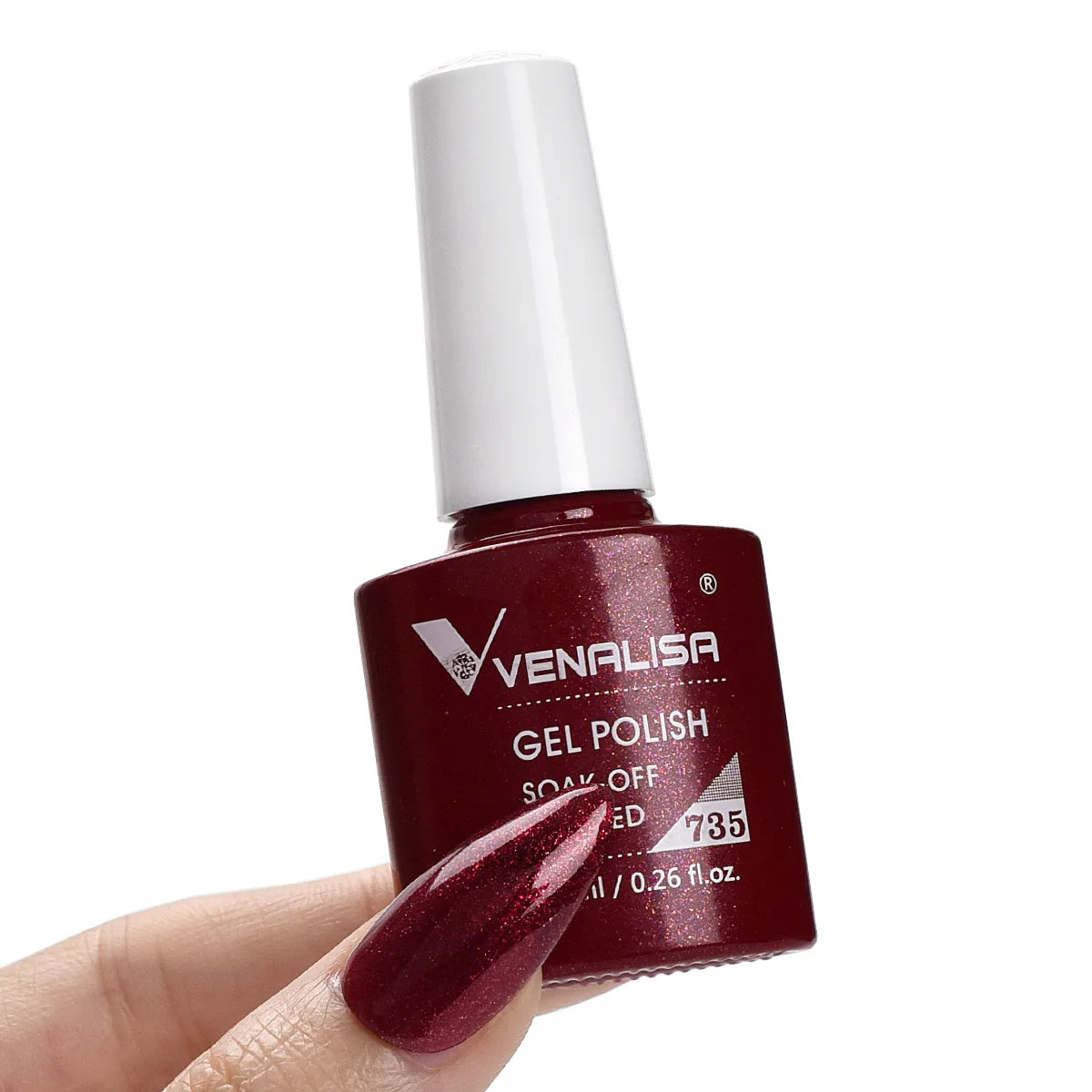 Esmalte de Gel Venalisa Milky White — Cobertura Completa UV/LED