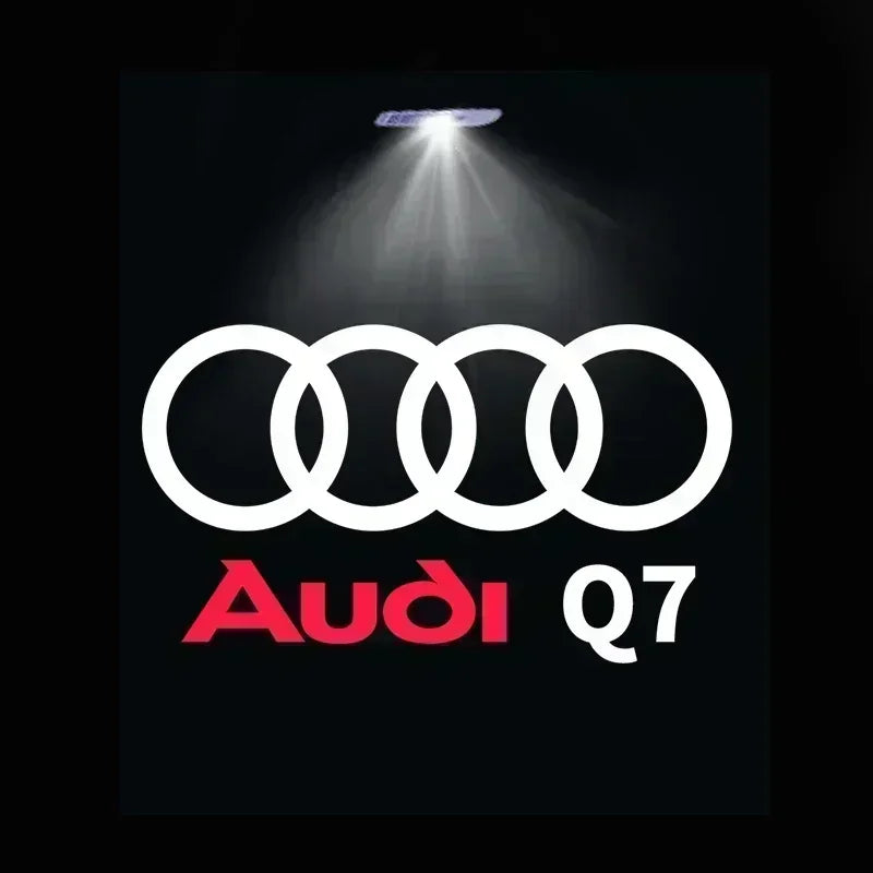 Luces LED Proyector para Puerta Audi — 2/4 Pcs, Logo HD para A3, A4, A5, A6, Q5 y Más