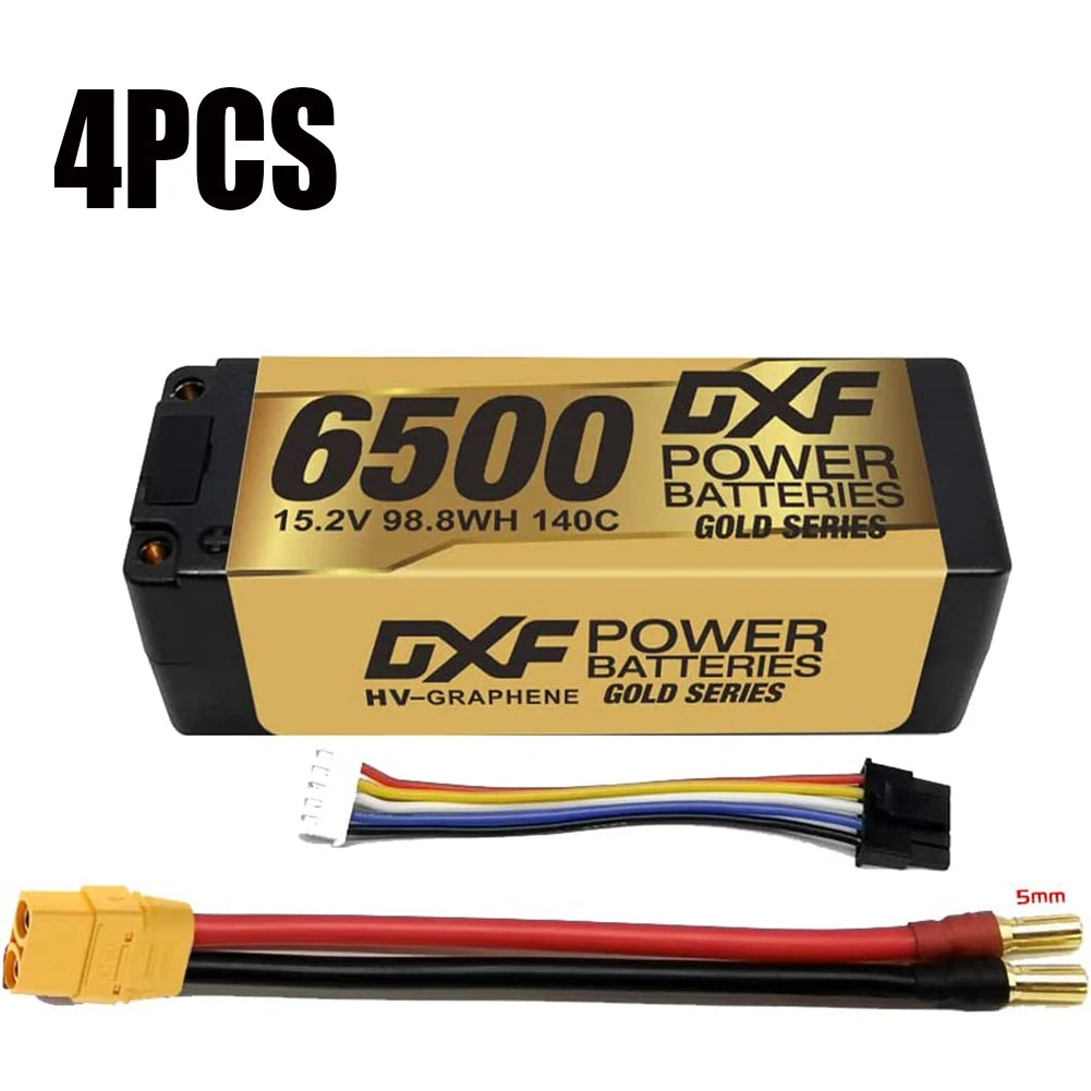 DXF 2S 7.6V Graphene LiPo Battery 9200mAh Short-Pack 5mm – Batería Competición RC 1/10